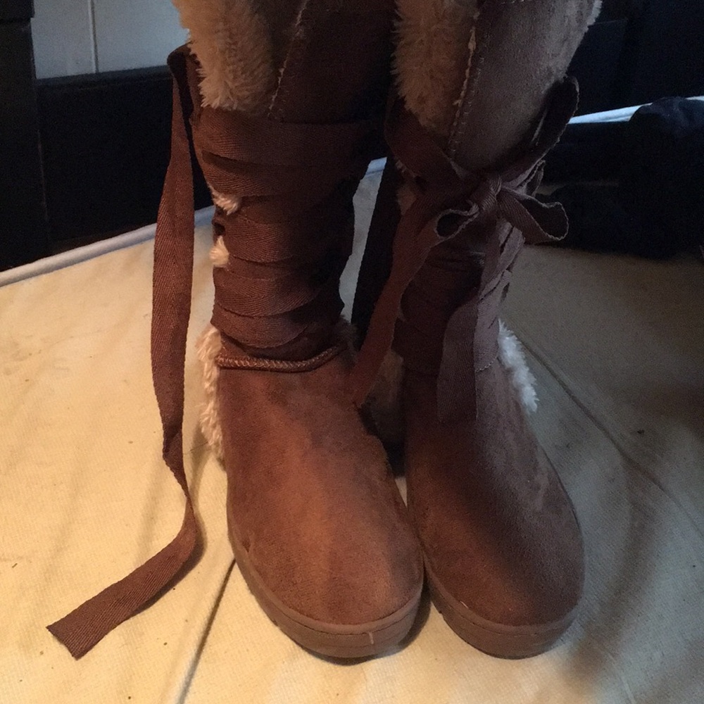 Fuzzy boots